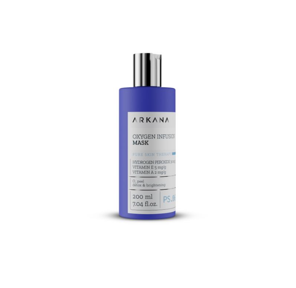 Маска киснева Arkana Pure Skin Therapy Oxygen Infusion Mask 2 in 1 200 мл (63106)