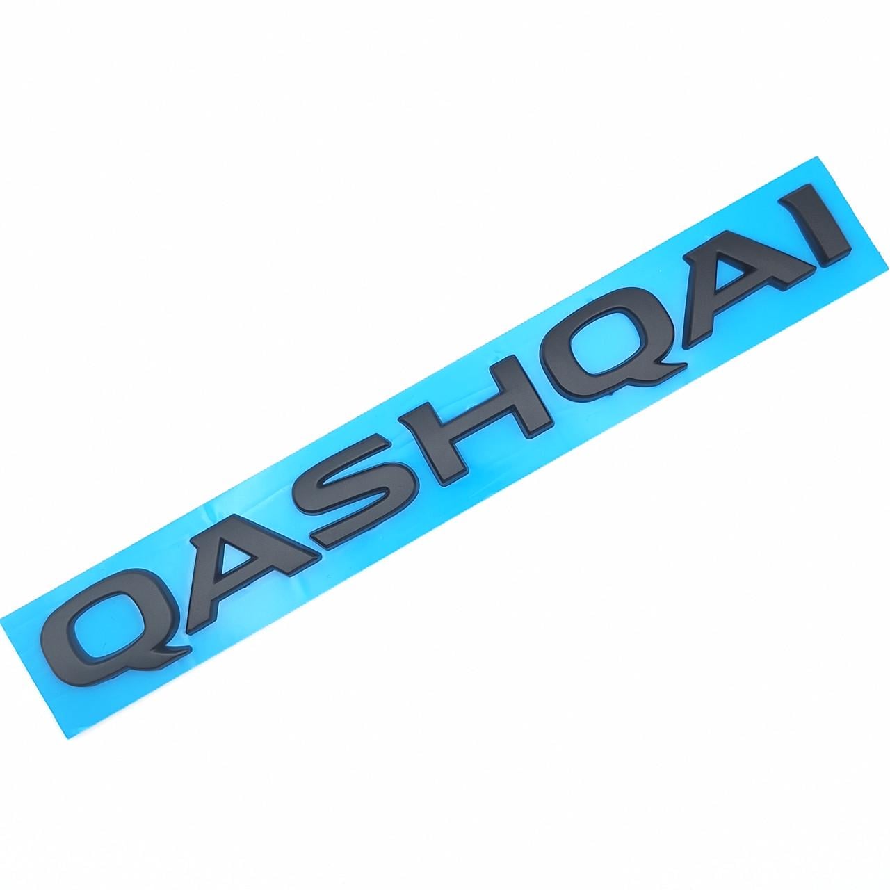 Эмблема надпись Qashqai Nissan ABS 19,5х2,3 см Черный матовый (2452553114)