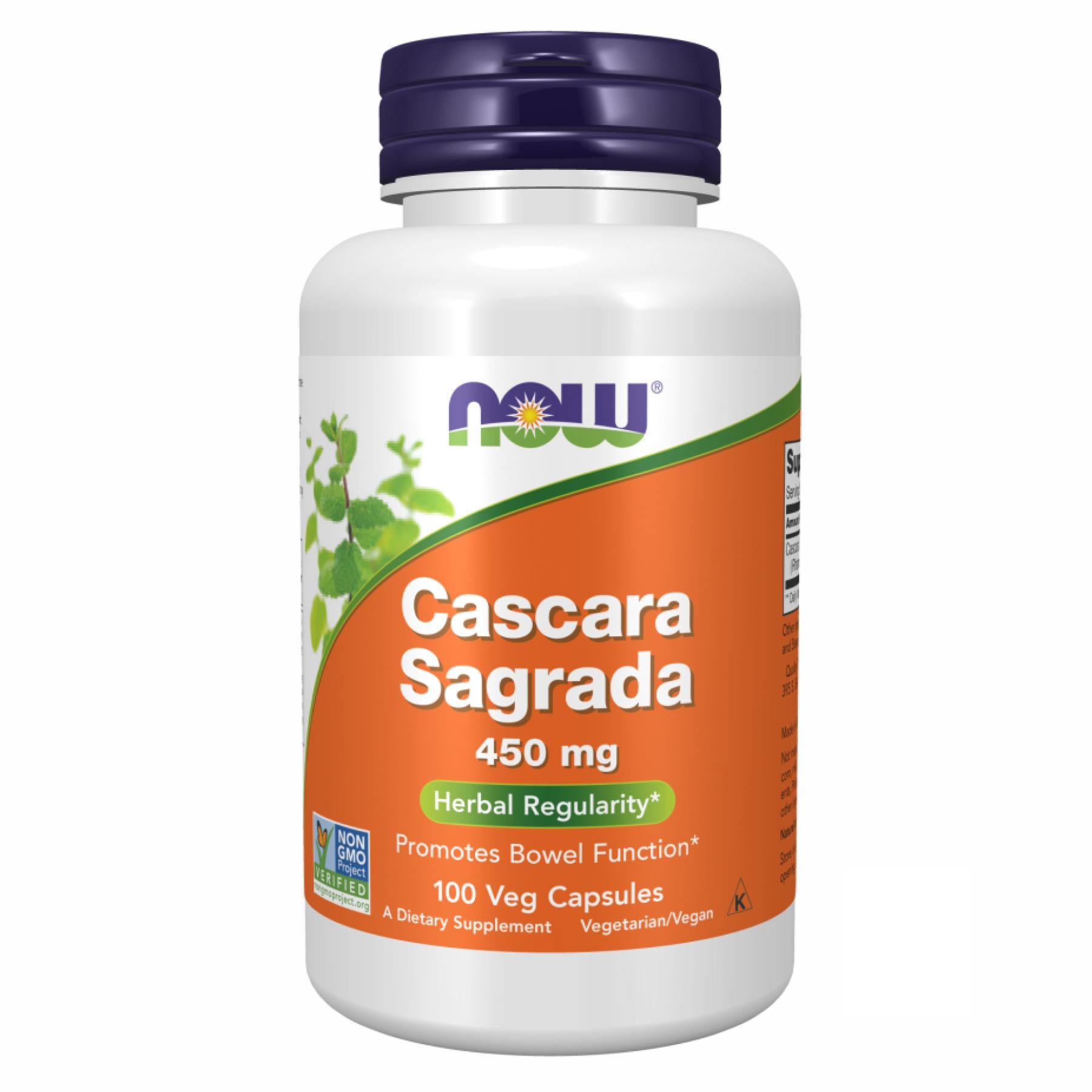 Натуральная добавка Cascara Sagrada 450 mg 100 vcaps (2022-10-0393)