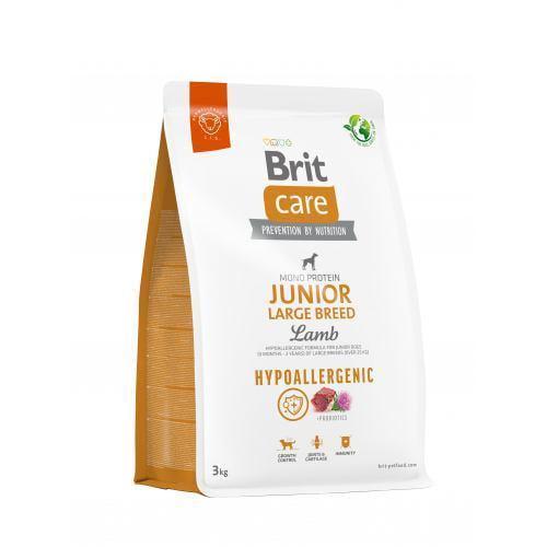 Корм сухой Brit Care Dog Hypoallergenic Junior Large Breed для молодых собак больших пород гипоаллергенный с ягненком 3 кг