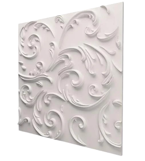 3D-панель декоративна Верона під фарбування 500х500х20 мм Білий (30642211)