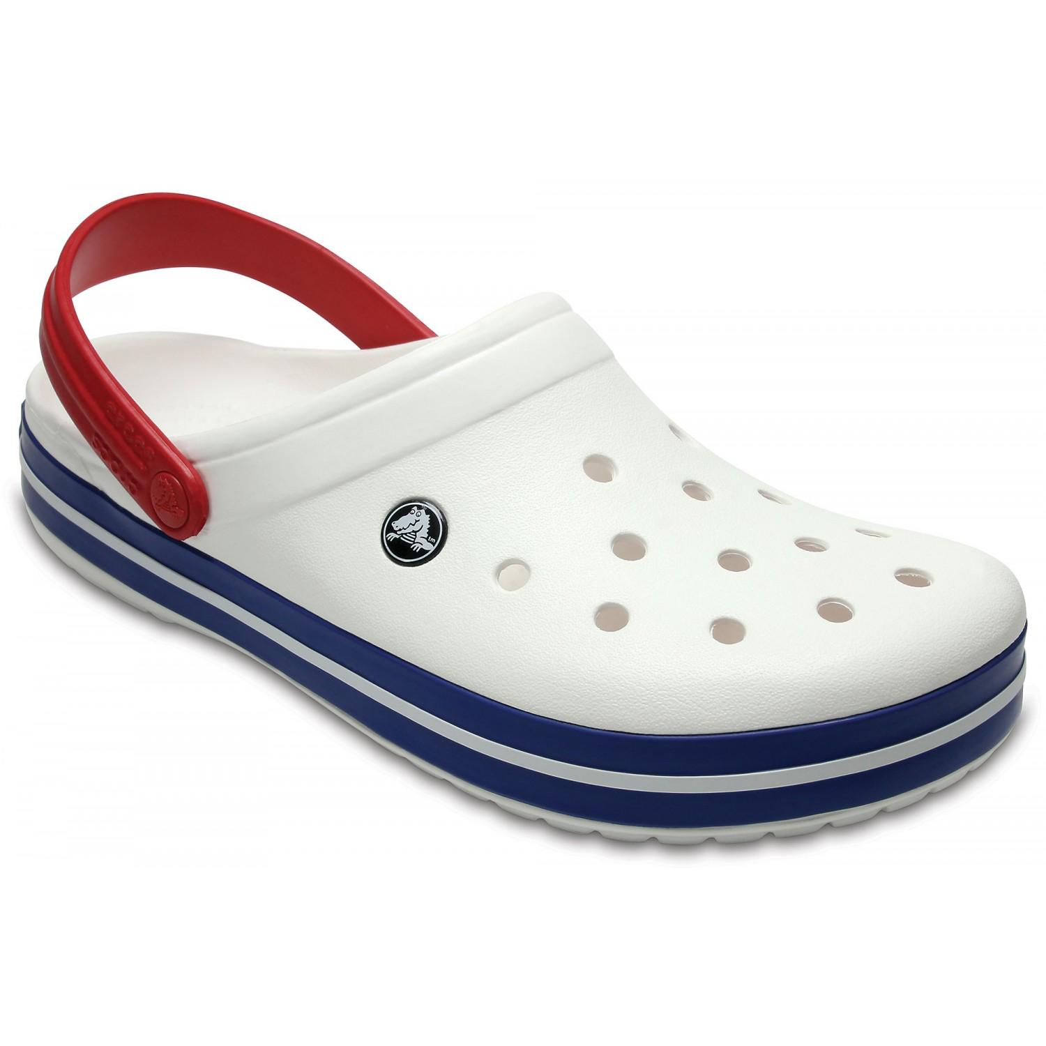 Сабо Crocs Crocband Clog M6W8 р. 38 24,5 см White/Blue (11016-W) - фото 3