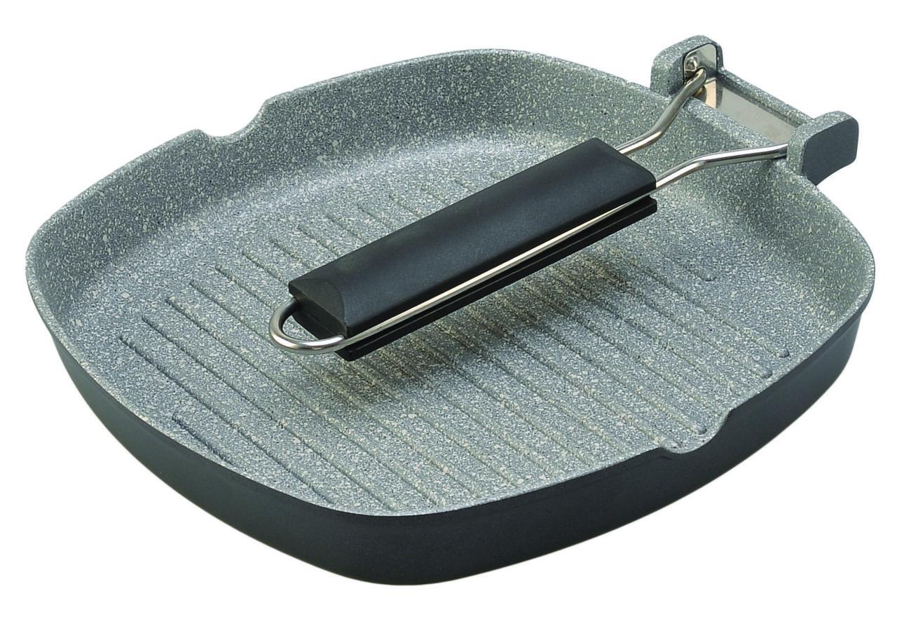 Сковорода-гриль с антипригарным покрытием Con Brio Eco Granite 20 см (CB-2003) - фото 2 Сковорода-гриль с антипригарным покрытием Con Brio Eco Granite 20 см (CB-2003) - фото 2