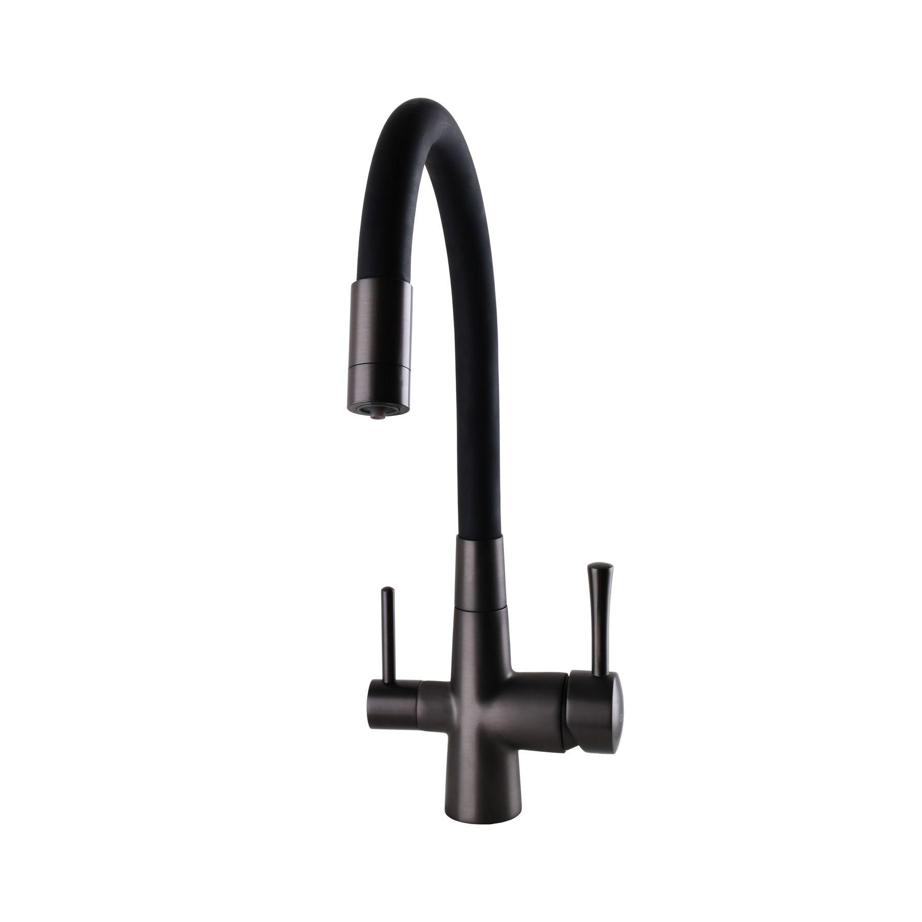 Смеситель для кухни под осмос Globus Lux LAZER GLLR-0903-11 Graphite - фото 4 Смеситель для кухни под осмос Globus Lux LAZER GLLR-0903-11 Graphite - фото 4
