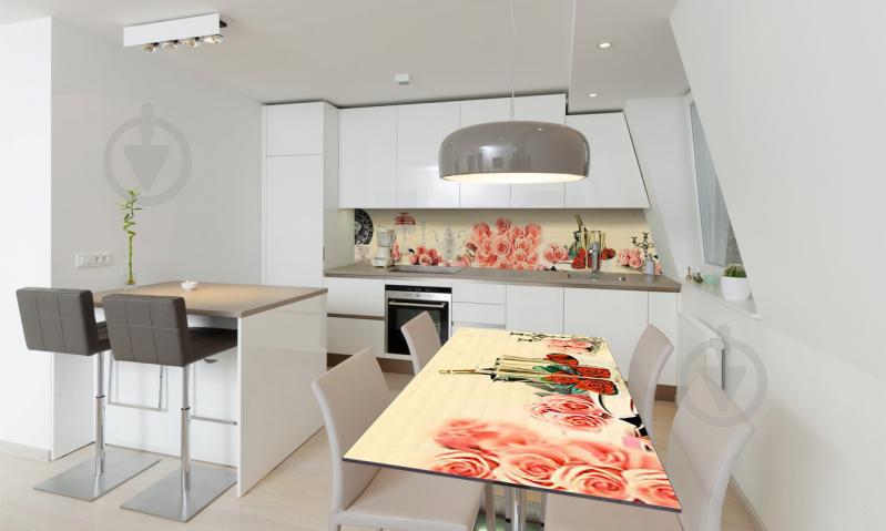 Наклейка виниловая на стол Zatarga «самоклеющийся Розовые Розы» 600х1200 мм Z180584st Наклейка виниловая на стол Zatarga «самоклеющийся Розовые Розы» 600х1200 мм Z180584st