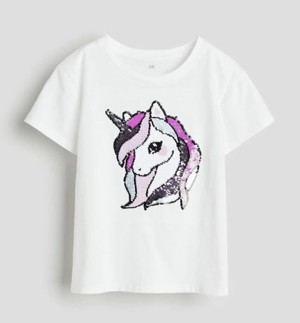 Футболка дитяча H&M 110-116 см Білий (0327)