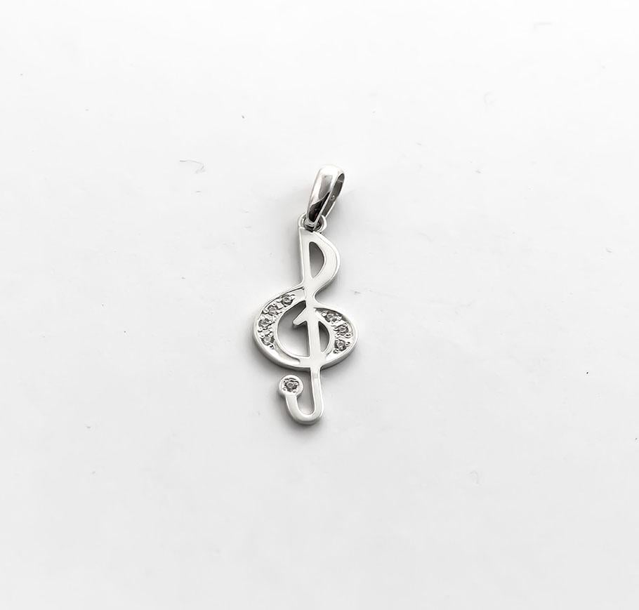 Подвеска Maxi Silver 8728 Скрипичный ключ (88728)