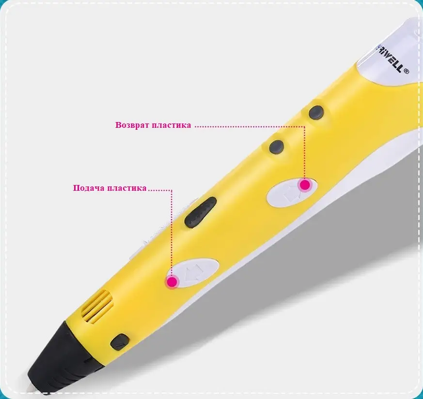 3D-Ручка Myriwell RP-100A Yellow (70062) - фото 2