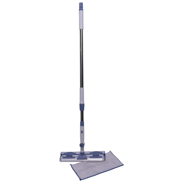 Швабра плоска для вікон із телескопічною ручкою та поворотною головкою 145 см (HP-35015-30) - фото 1
