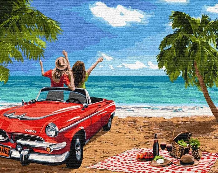 Картина по номерам Идейка "Путешествие с подругой" 40х50 см (KH4758)