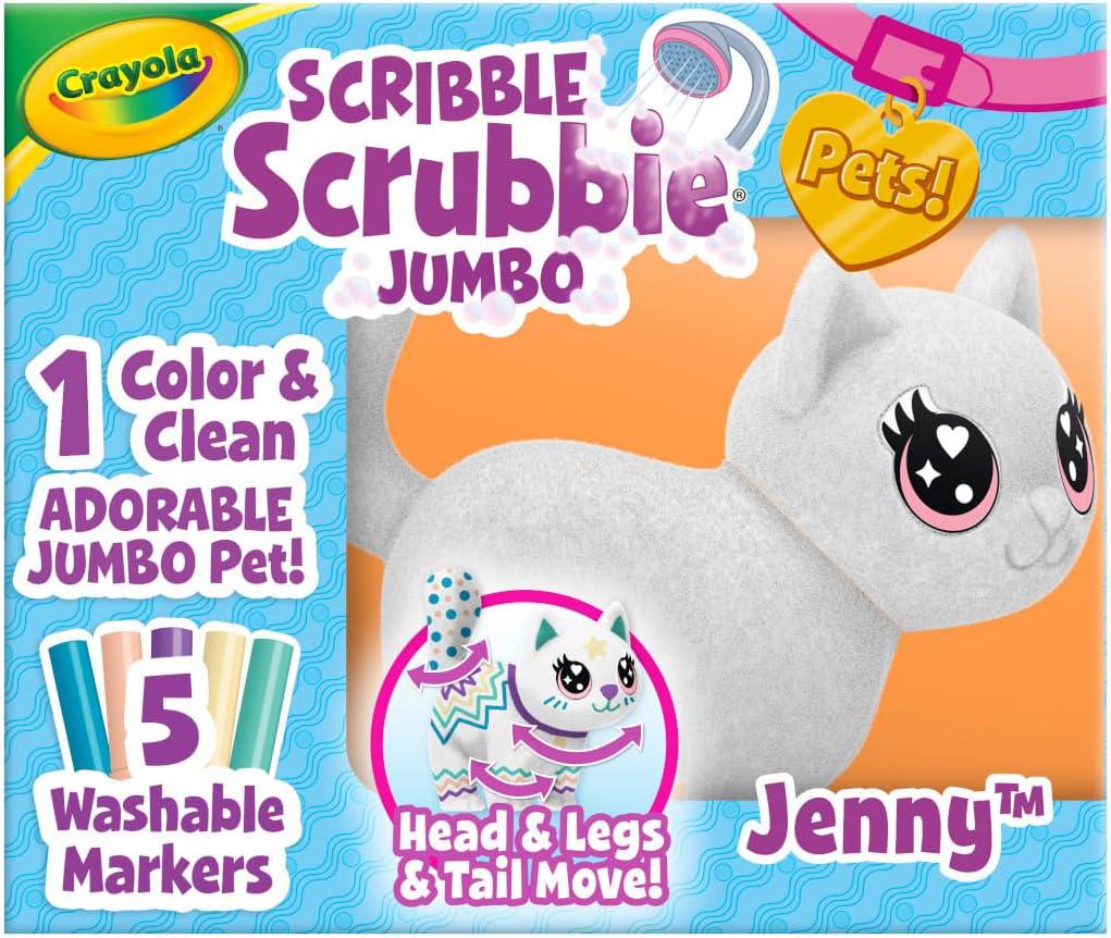 Набір для творчості Crayola Scribble Scrubbie Jumbo Cat