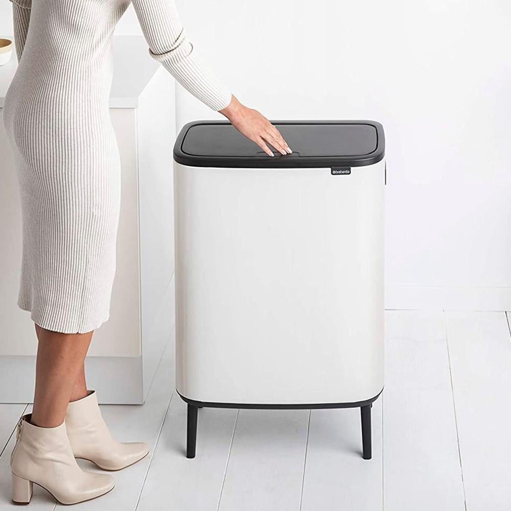 Бак для сміття Brabantia Bo Touch Bin Hi 2х30 л Білий (130601) - фото 5