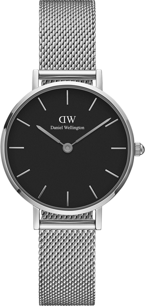 Годинник кварцевий Daniel Wellington DW00100218 Classic Petite Sterling Black 28