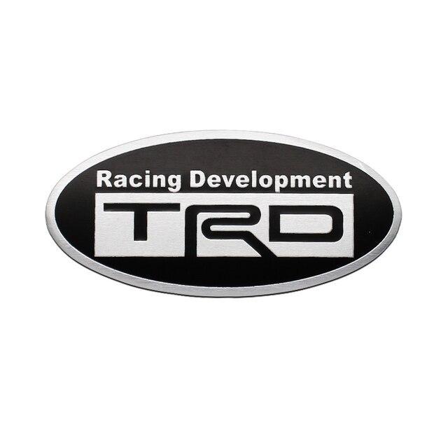 Эмблема алюминиевая Racing Development TRD Toyota 8х3,8 см Черный (1709147784)
