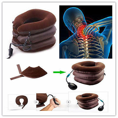 Подушка надувная для шеи Tractors For Cervical Spine Коричневый (1001685-Brown-0) - фото 3