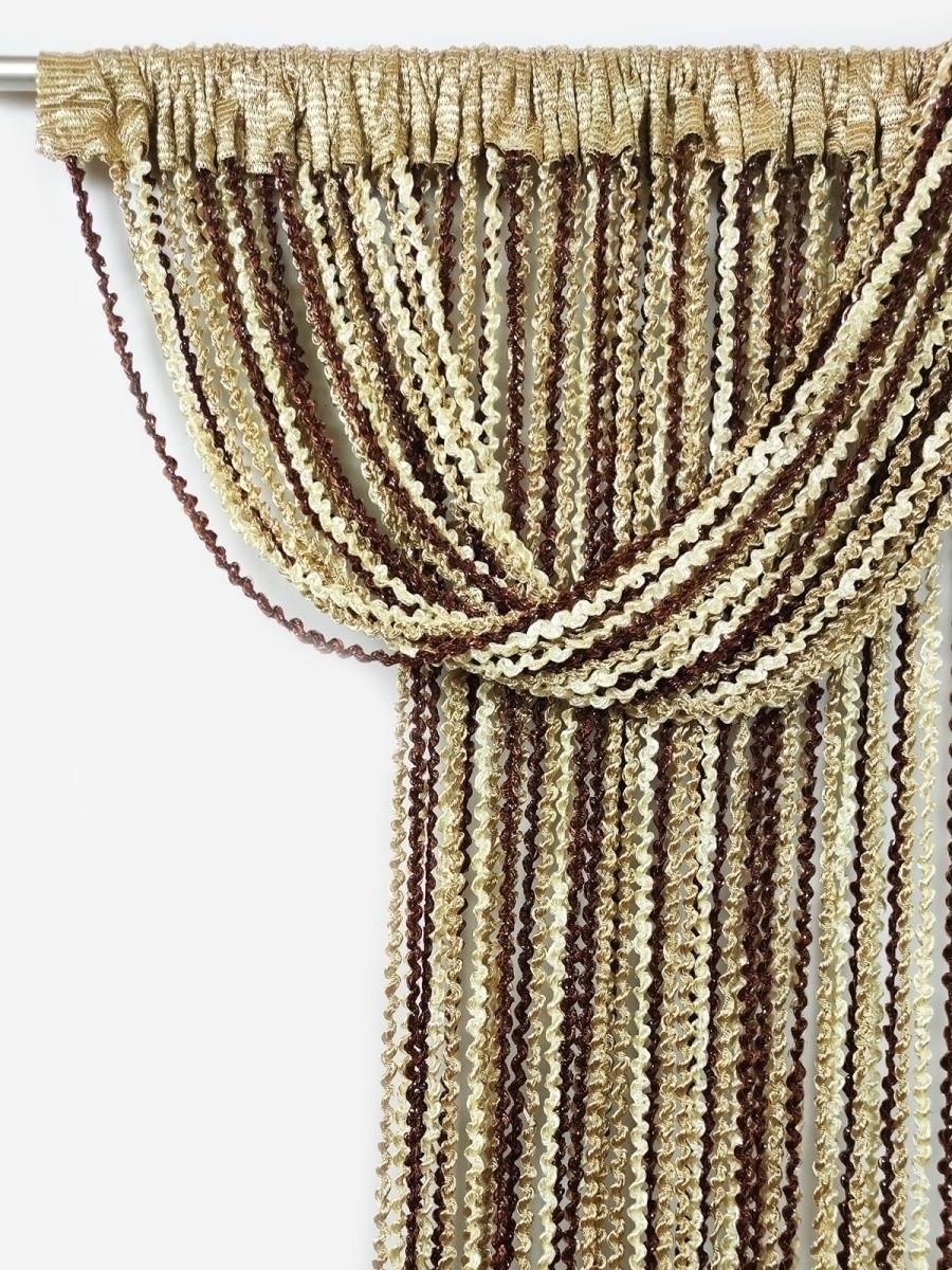 Штори-спіралі Коричневий/Золотий/Бежевий (NS-302) - фото 7 Штори-спіралі Коричневий/Золотий/Бежевий (NS-302) - фото 7