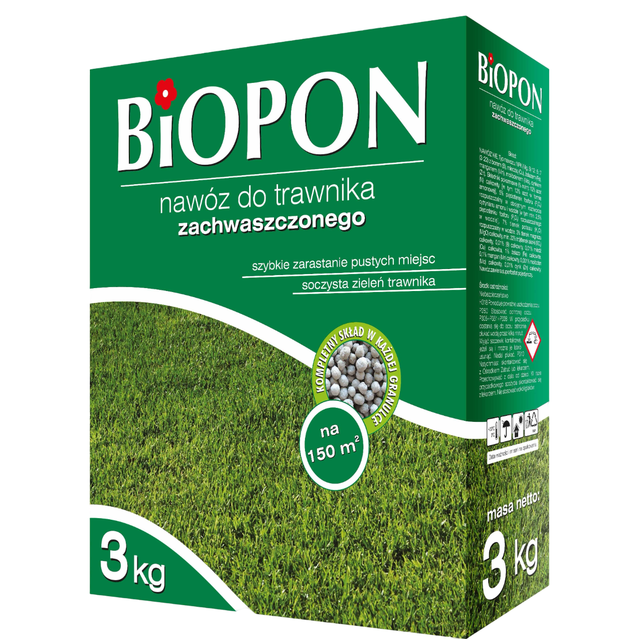 Удобрение помещенное Biopon для газонов против сорняков 3 кг (R50143)
