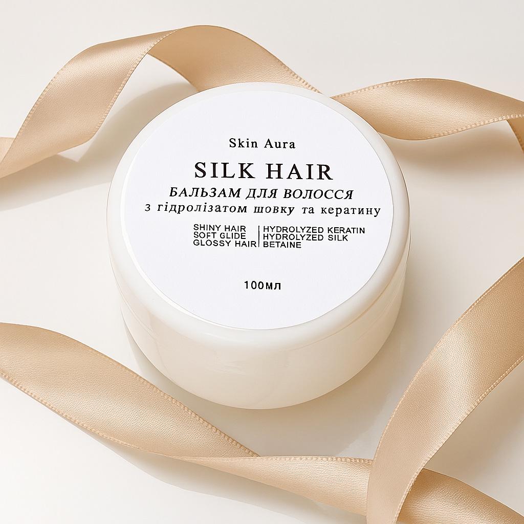 Бальзам Silk hair для восстановления волос с протеинами шелка 100 мл (28055239)