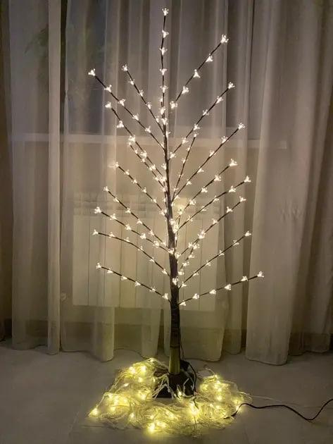 Новогоднее дерево 1,5 м 120 LED Белый теплый (151202)