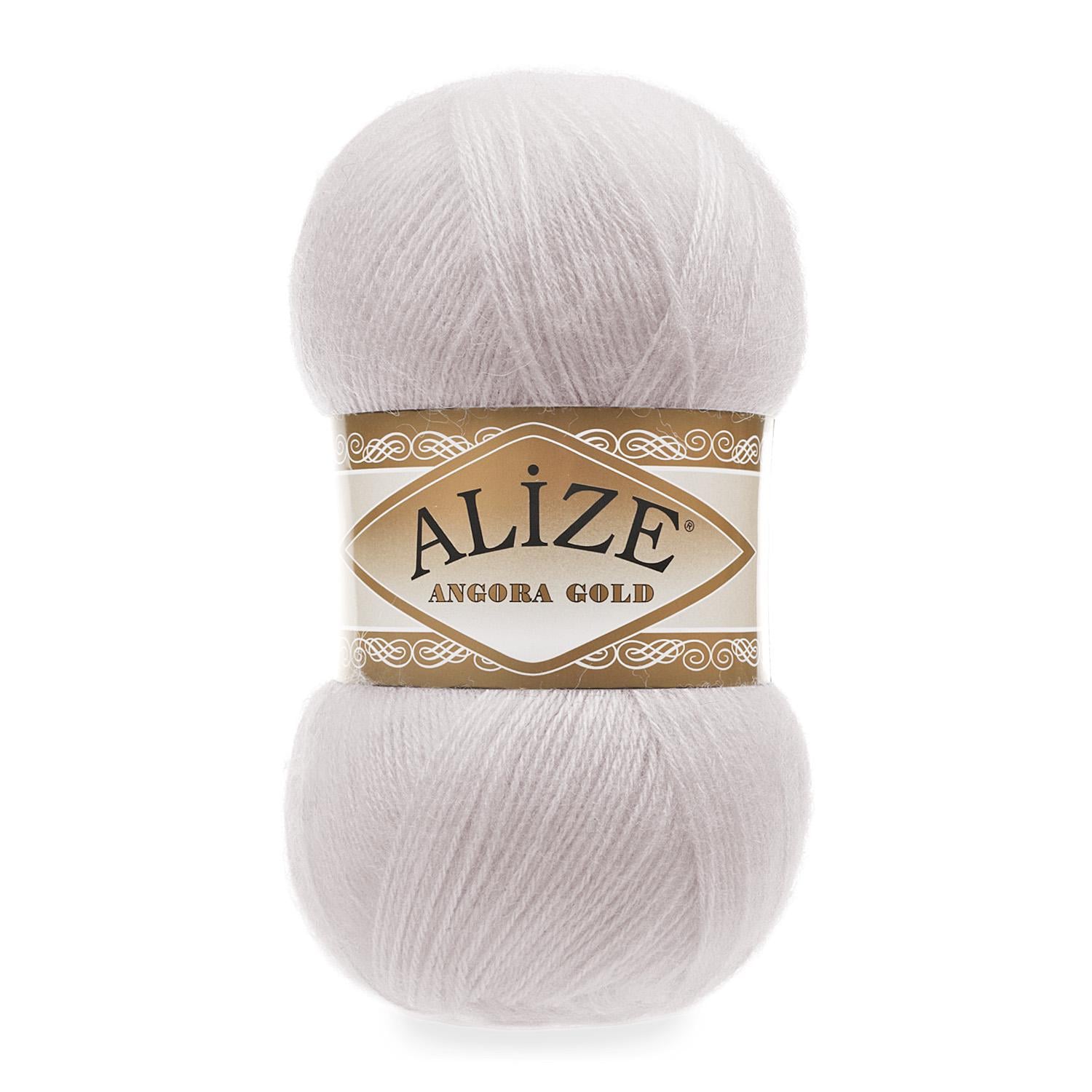 Пряжа Alize Angora Gold 168 Біла зима (6293)