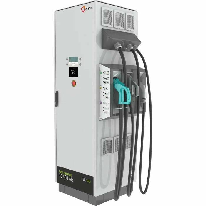 Экспресс-зарядная станция DC с разъемами CHAdeMO CCS/Combo 1 AC 22 кВт 50 кВт 120 А 500 В розетка (QC45) - фото 1