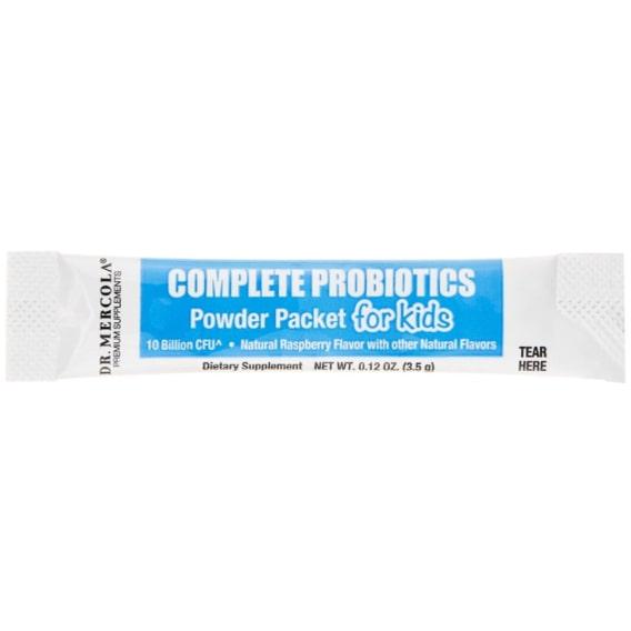 Пробіотик Dr. Mercola Complete Probiotics Powder Packets for Kids 30 packs 35 г Natural Raspberry Flavor MCL-01198 - фото 2