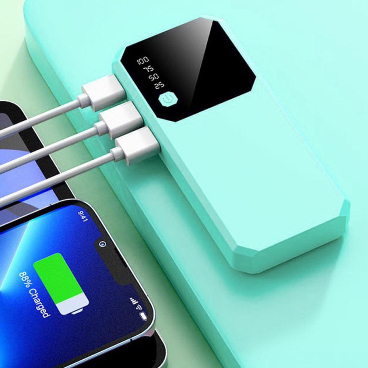 Повербанк Nomi 40000 mAh 3 USB с дисплеем и LED фонариком Голубой (d9b62de1) - фото 4 Повербанк Nomi 40000 mAh 3 USB с дисплеем и LED фонариком Голубой (d9b62de1) - фото 4