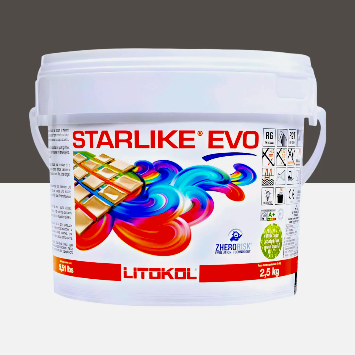 Затирка для плитки Litokol Starlike EVO 232 двокомпонентна епоксидна 2,5 кг Кора дерева