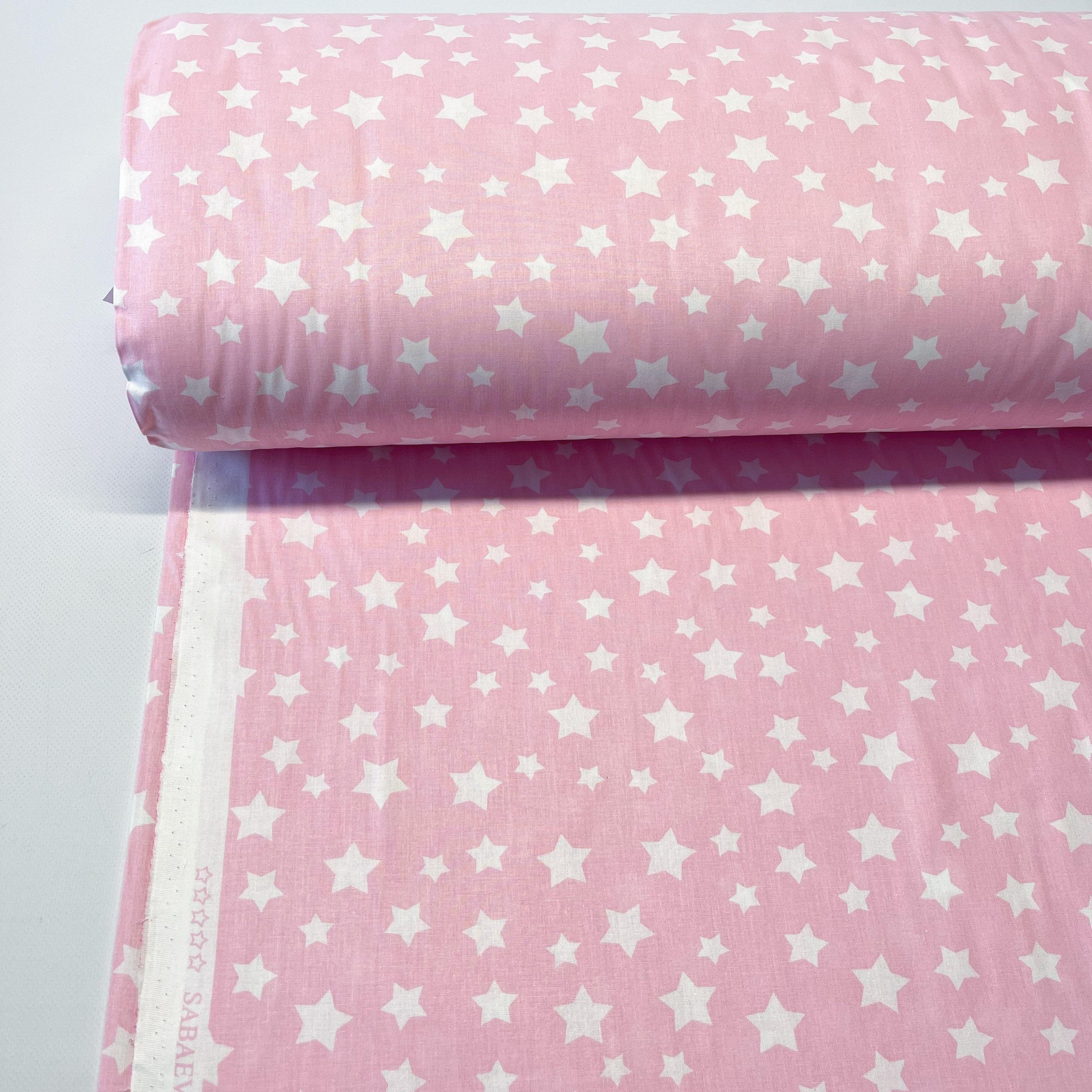 Ткань для постельного белья ранфорс звездочки 240 см Розовый (126276/11 02233) Ткань для постельного белья ранфорс звездочки 240 см Розовый (126276/11 02233)