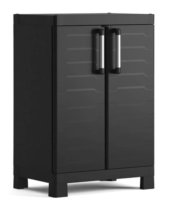 Шкаф пластиковый Keter Kis Armadio Detroit Basso 97х65х45 см Черный (249799)