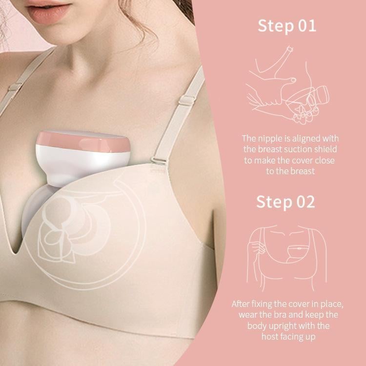 Молокоотсос портативный Milk Pumper Plus с индикатором заряда и 3 режимами Розовый (9322111) - фото 7