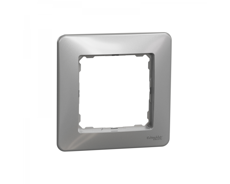 Рамка Schneider Electric 1-постовый ABS-UV Sedna Design&Element Алюминий (SDD313801)