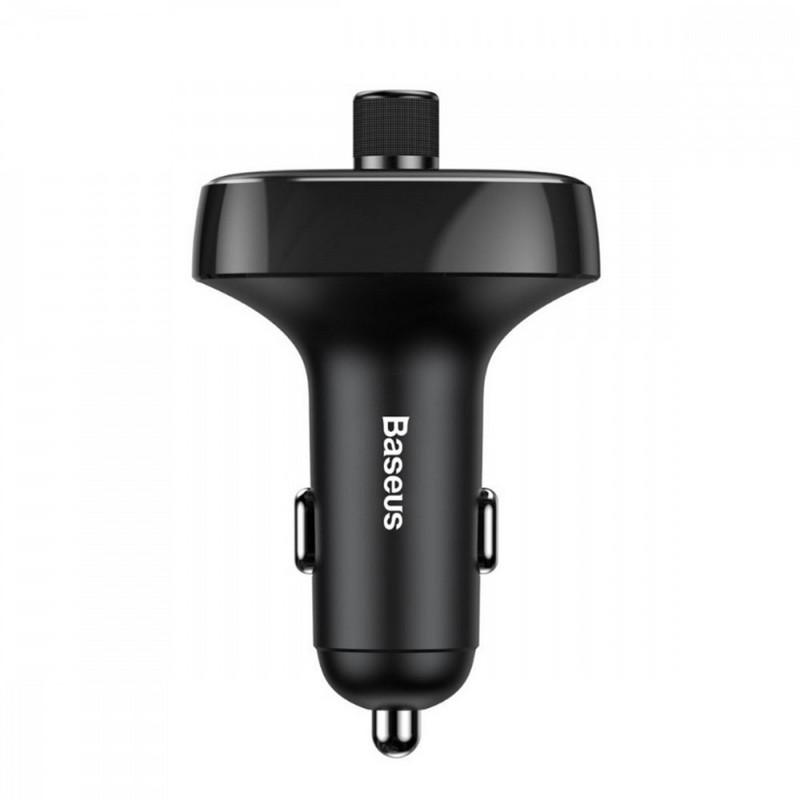 FM-трансмітер Baseus Bluetooth 2.4A 2USB Black (CCALL-TM01)