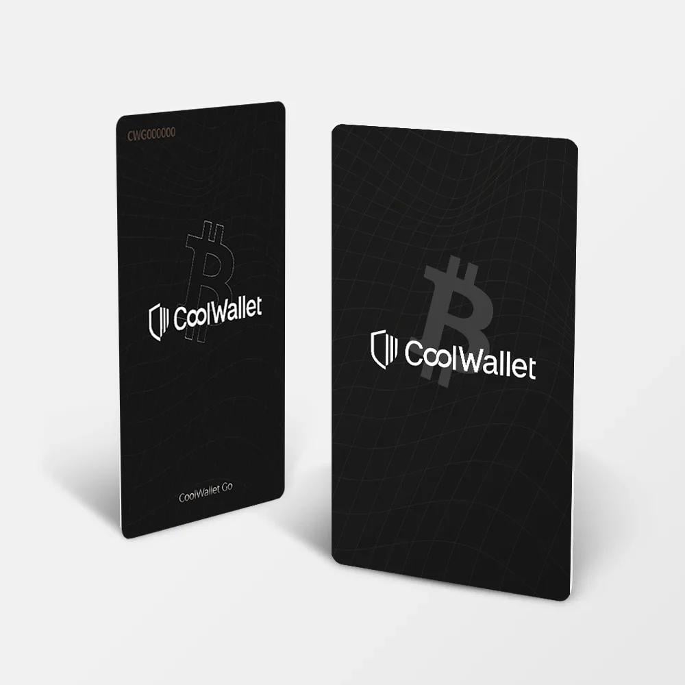Набор карточек-кошельков для криптовалют CoolWallet Go 2 шт. Black Core (CWGOBC)