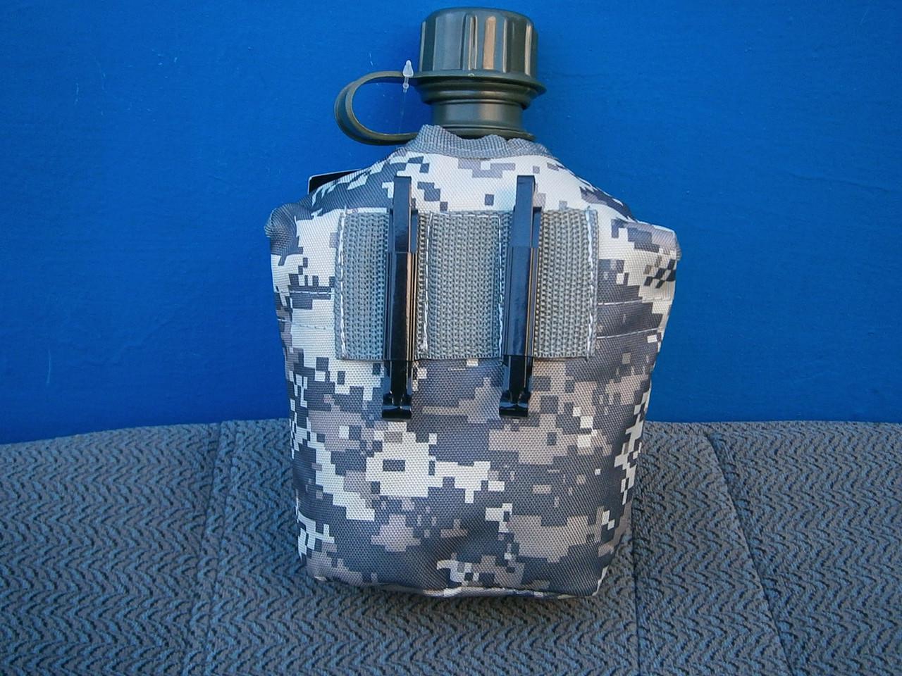 Фляга армійська US Army bottle Max Fuchs пластикова в чохлі 1 л Піксель (903319636) - фото 6