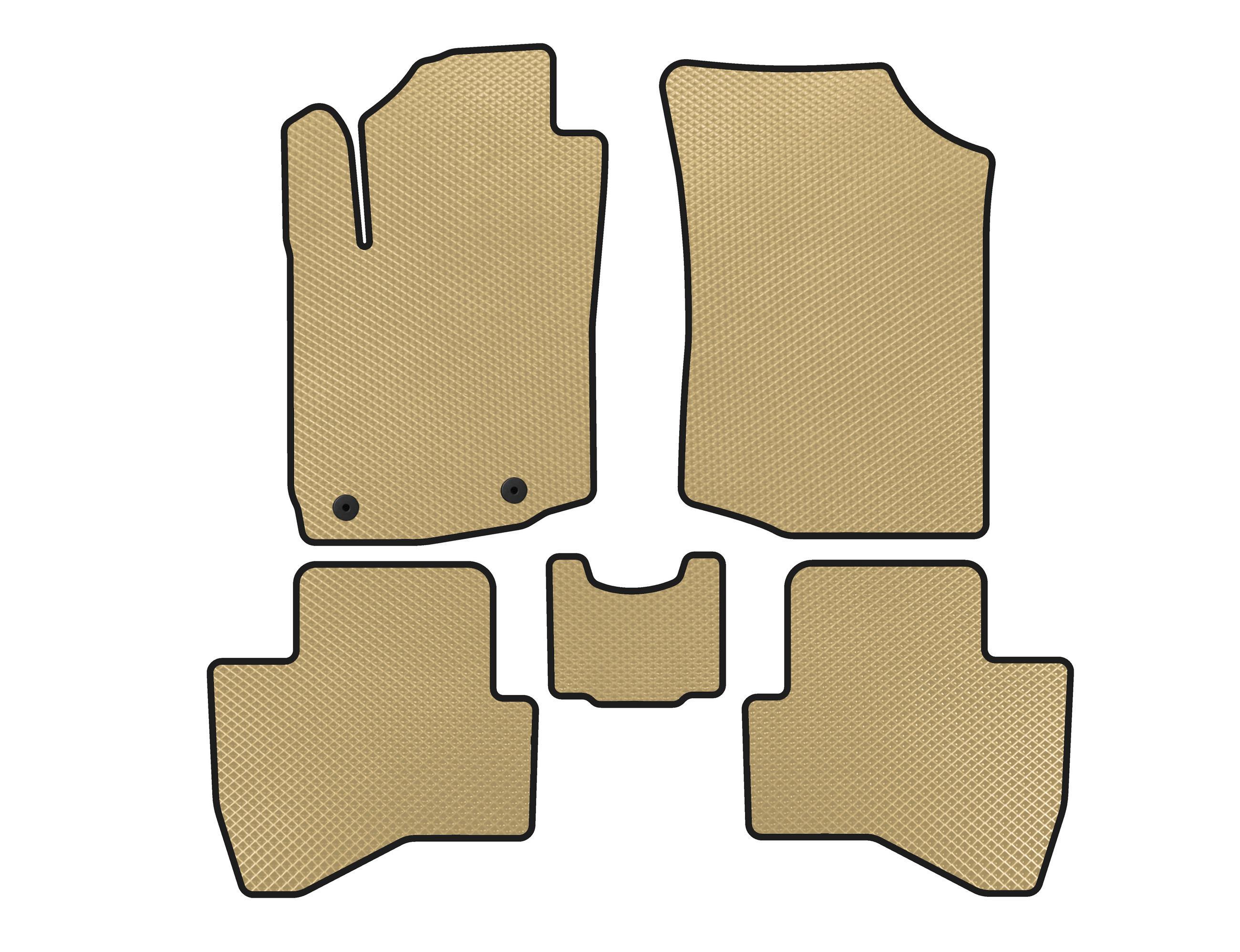 Коврики EVA Digital Designs для Peugeot 108 Бежевый (138943)