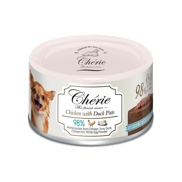 Корм влажный Cherie Dog Pate Chicken with Duck Pate Куриный паштет с уткой 80 г