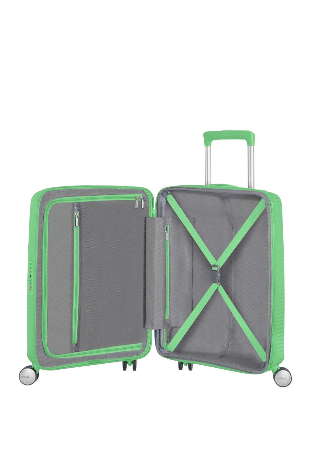 Чемодан с расширением American Tourister Soundbox 55x40x20/23 см Зеленый (32G-44001) - фото 5