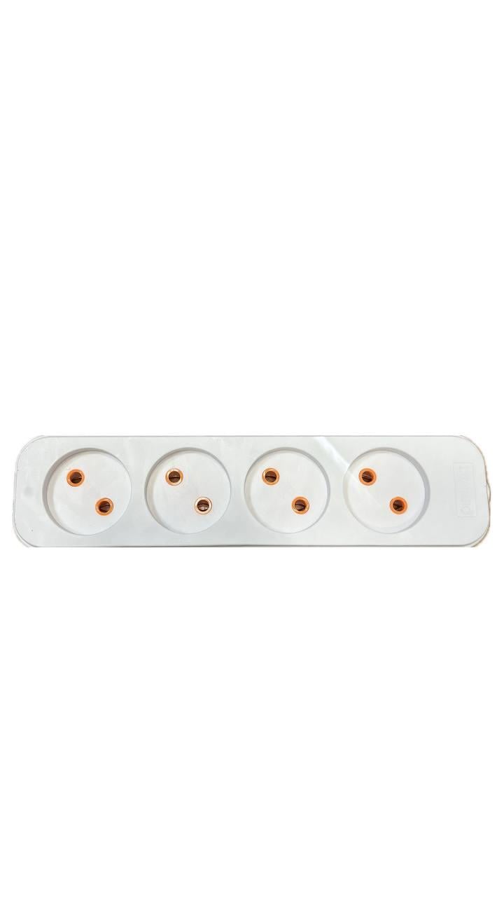 Колодка Lumano Modern 4 гнізда без заземлення (000018109) Колодка Lumano Modern 4 гнізда без заземлення (000018109)