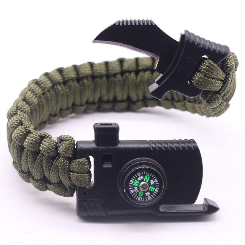 Браслет паракордовий Paracord Fire Starter Bracelet Хаки (1008591-Khaki) - фото 2