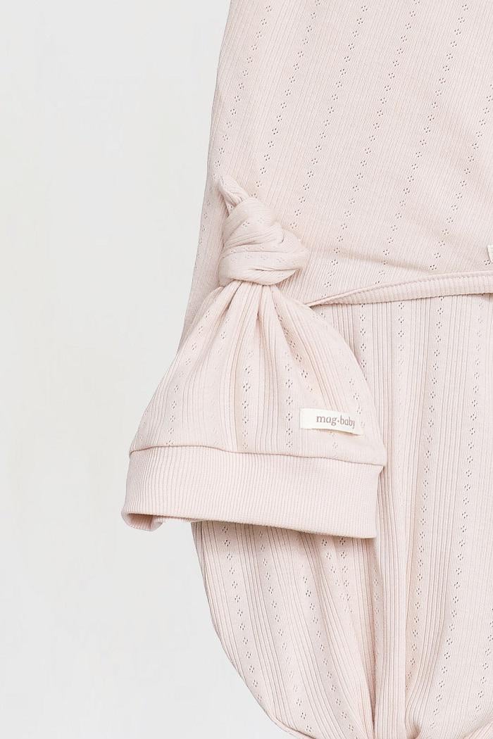 Пеленка- кокон с шапочкой летняя перфорированная для новорожденного безразмерная на липучках 0-9 мес 1 м Пудровый (MG150) - фото 2 Пеленка- кокон с шапочкой летняя перфорированная для новорожденного безразмерная на липучках 0-9 мес 1 м Пудровый (MG150) - фото 2