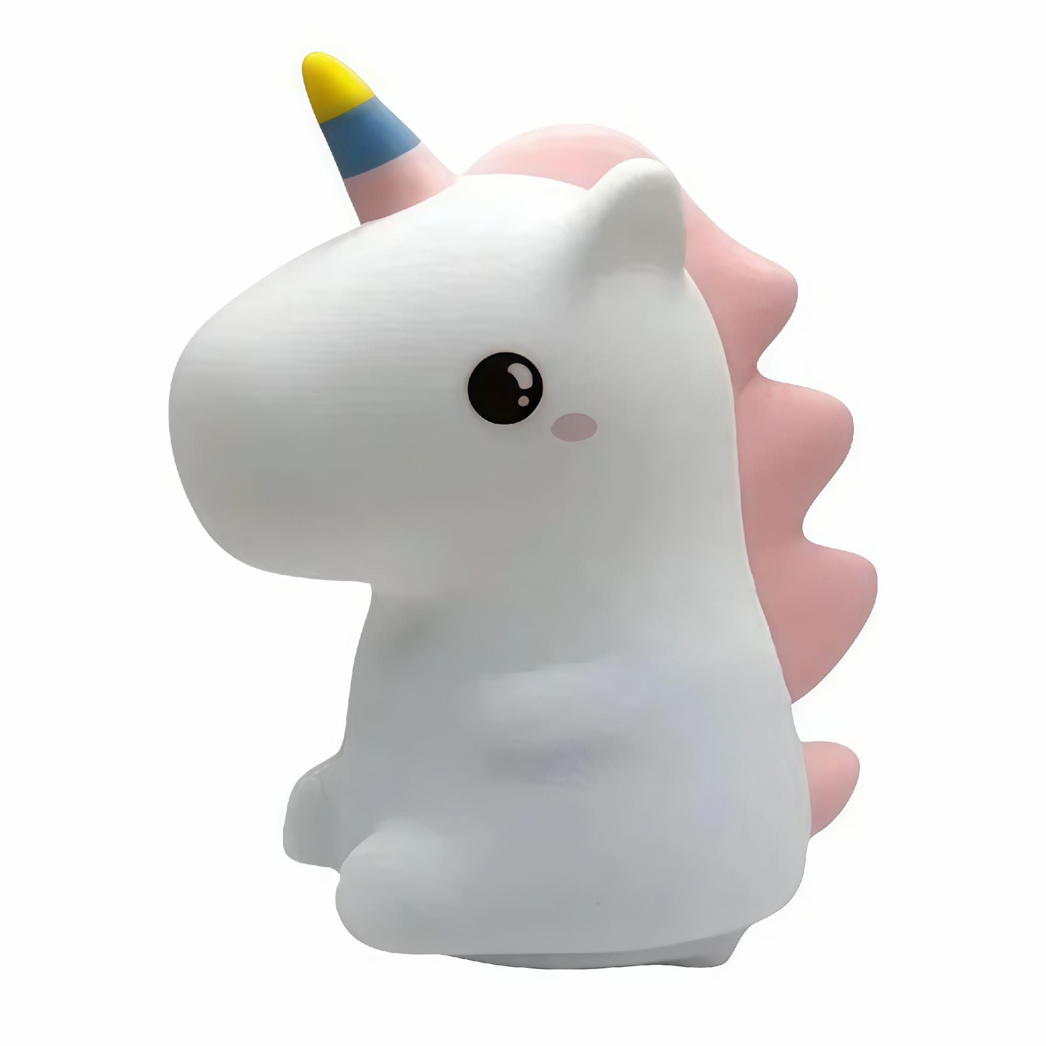 Ночник светодиодный Единорог для детей аккумуляторный силиконовый с сенсорным управлением 5 режимов свечения 14x12x8 см Белый (D-0150) Ночник светодиодный Единорог для детей аккумуляторный силиконовый с сенсорным управлением 5 режимов свечения 14x12x8 см Белый (D-0150)