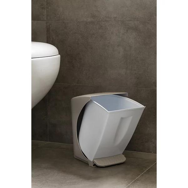 Контейнер для мусора Bauletto 19x25x30,6 см 6,5 л Бело-коричневый (4006) - фото 4