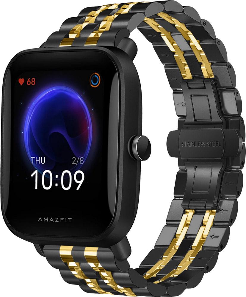 Браслет металлический Spinye Line для Amazfit Bip U Pro Black Gold (29031-02)
