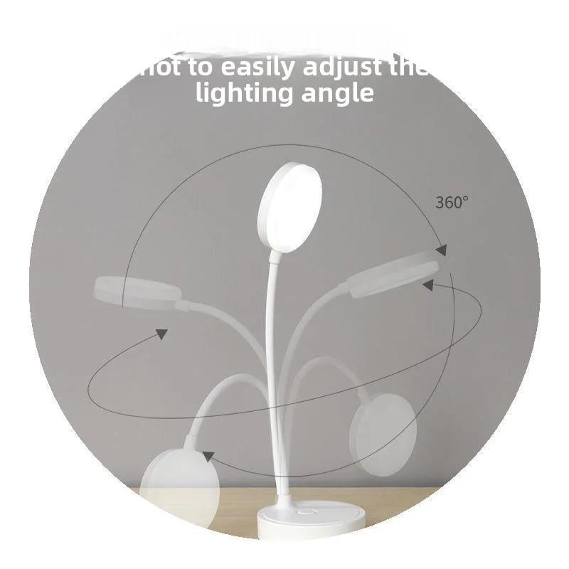 Настольная лампа аккумуляторная светодиодная для ноутбука/чтения с зарядкой от USB 3W (651-2222) - фото 2