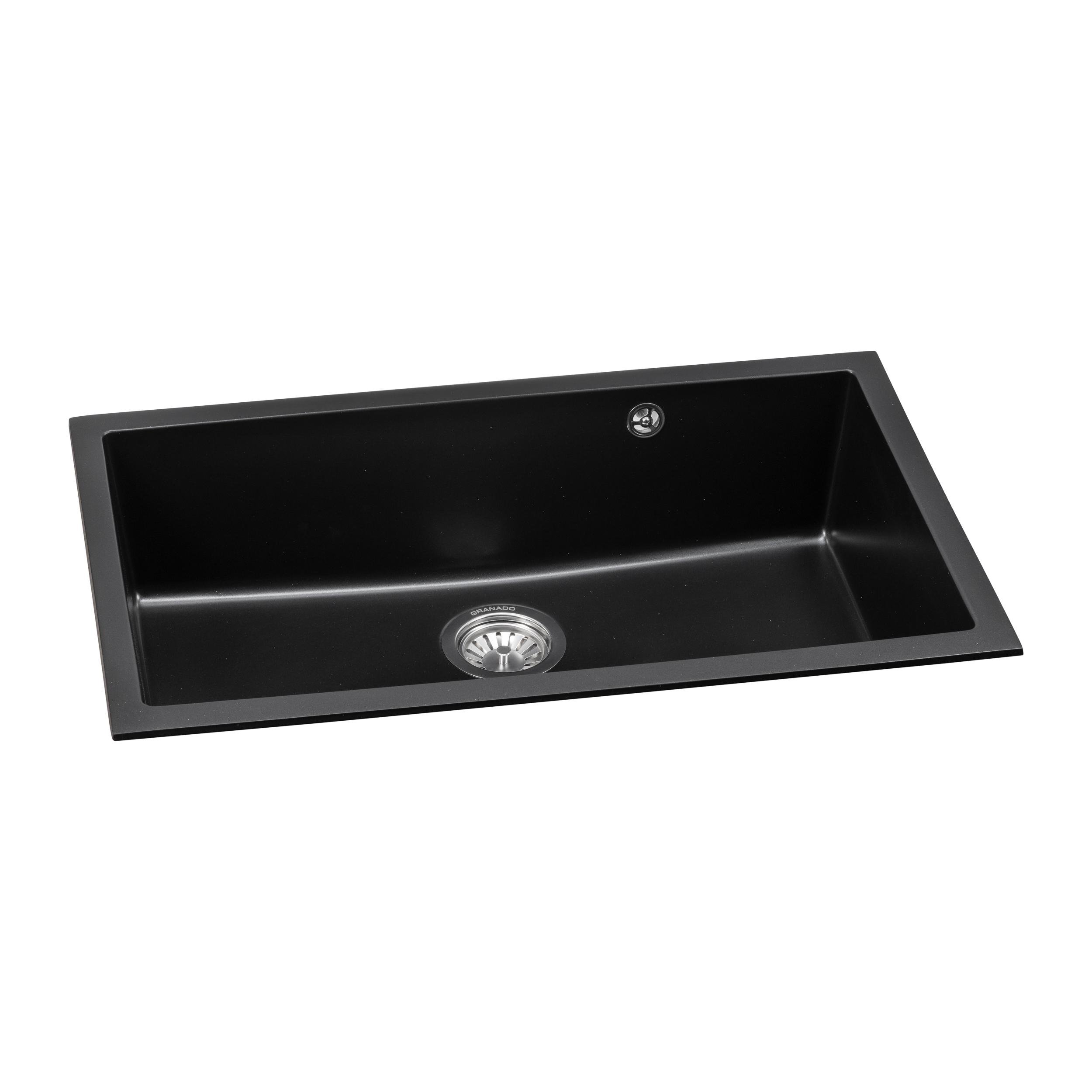 Мийка для кухні Granado Under top XL Black shine - фото 3