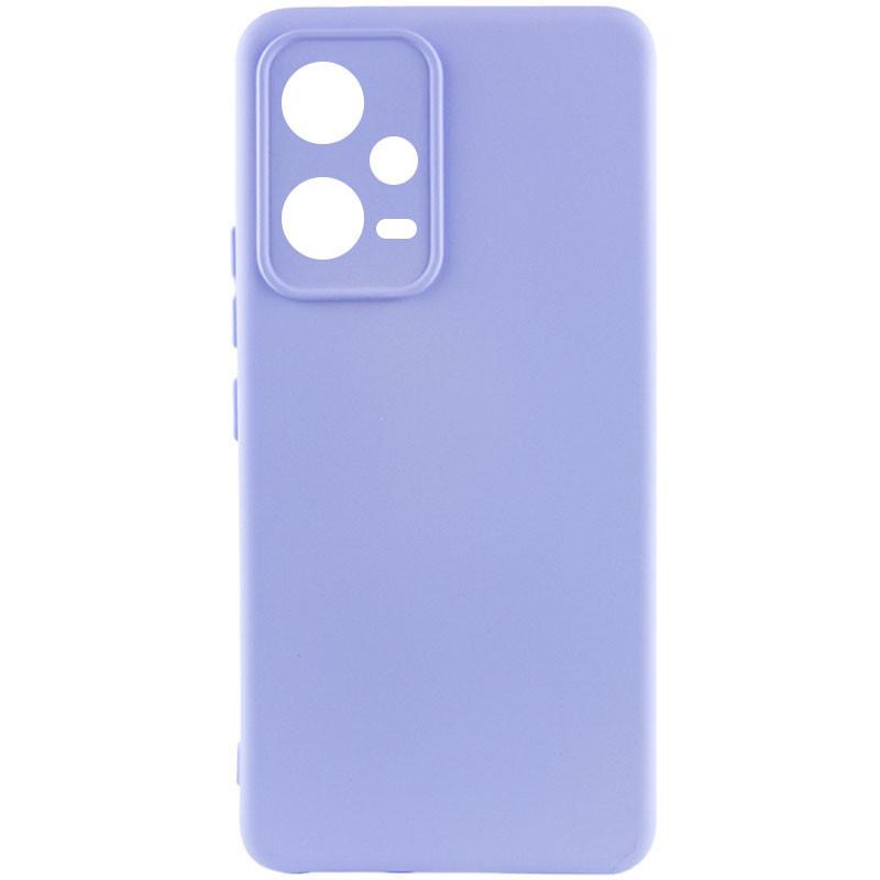 Противоударный чехол Silicone Cover Lakshmi Full Camera (AAA) для Xiaomi Poco X5 5G / Redmi Note 12 5G СИРЕНЕВЫЙ / DASHEEN