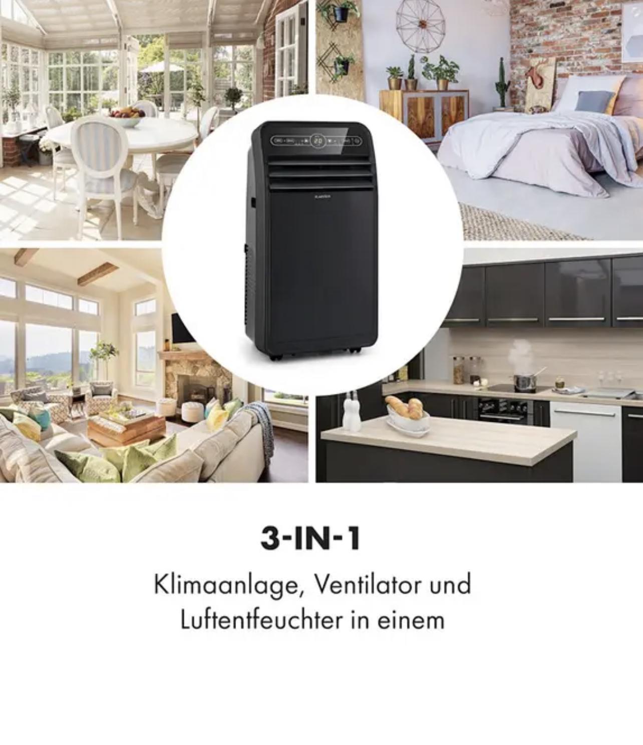 Кондиционер мобильный KLARSTEIN Metrobreeze New York 7000 BTU 7k 2,05 кВт 20 м2 Черный (10034681) - фото 3 Кондиционер мобильный KLARSTEIN Metrobreeze New York 7000 BTU 7k 2,05 кВт 20 м2 Черный (10034681) - фото 3