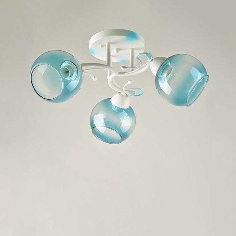 Люстра стельова Light House SRS-16074/3 на три лампи Біло-синій