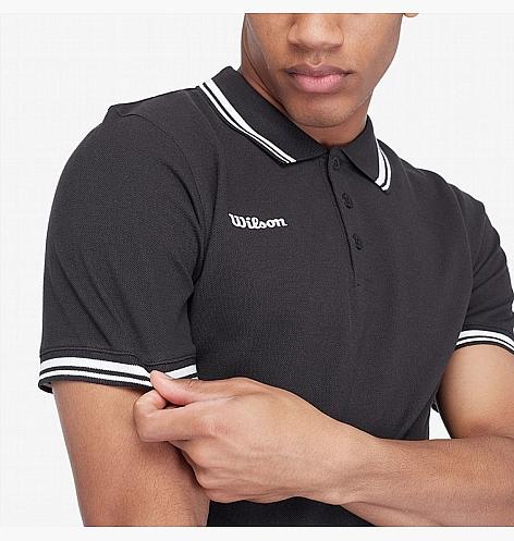 Поло мужское Wilson TEAM II COTTON POLO XL Черный (WRA794302 XL) - фото 3